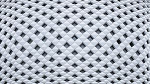 Preview wallpaper rhombuses, surface, white, abstraction