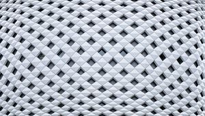 Preview wallpaper rhombuses, surface, white, abstraction