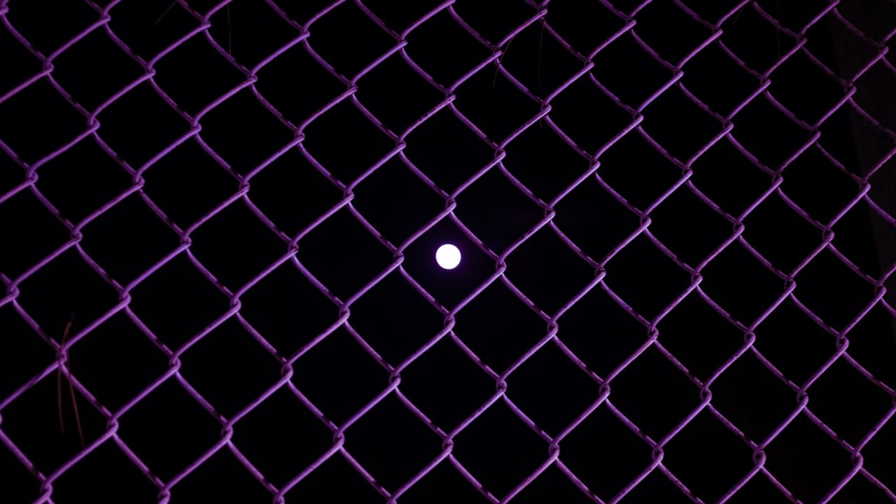 Wallpaper rhombuses, wire, moon, night