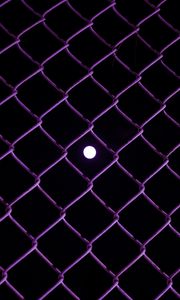 Preview wallpaper rhombuses, wire, moon, night