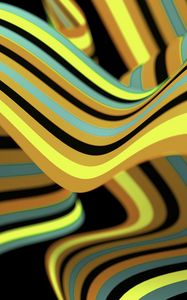 Preview wallpaper ribbons, stripes, bends, abstraction, colorful