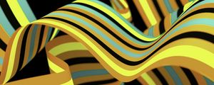 Preview wallpaper ribbons, stripes, bends, abstraction, colorful