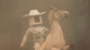 Preview wallpaper rider, cowboy, cube, horse, fantasy, art
