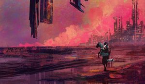 Preview wallpaper rider, future, fantasy, futurism, art