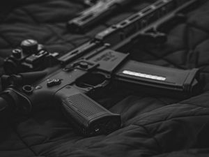Preview wallpaper rifle, weapon, guns, black, army