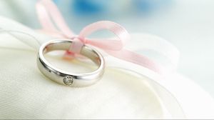 Preview wallpaper ring, bow, decoration, silk