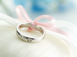 Preview wallpaper ring, bow, decoration, silk