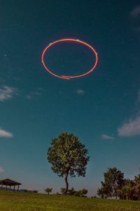 Preview wallpaper ring, light, sky, long exposure, motion