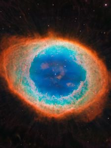 Preview wallpaper ring nebula, nebula, glow, stars, space