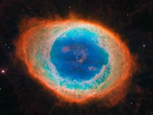 Preview wallpaper ring nebula, nebula, glow, stars, space