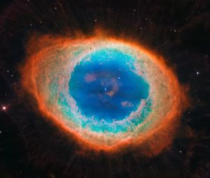 Preview wallpaper ring nebula, nebula, glow, stars, space