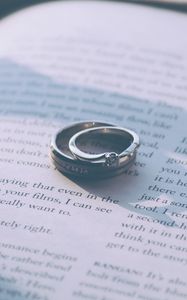 Preview wallpaper rings, engagement rings, book, couple, love