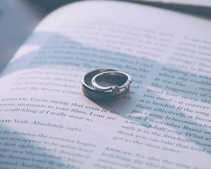Preview wallpaper rings, engagement rings, book, couple, love