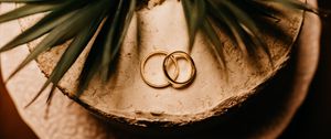 Preview wallpaper rings, gold, love, wedding, romance