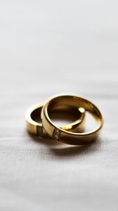 Preview wallpaper rings, wedding, couple, gold, love