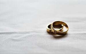 Preview wallpaper rings, wedding, couple, gold, love