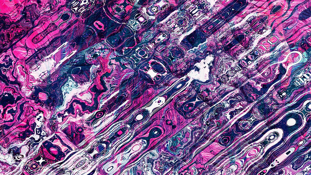 Wallpaper ripple, color, saturated, abstract, overlay, distortion