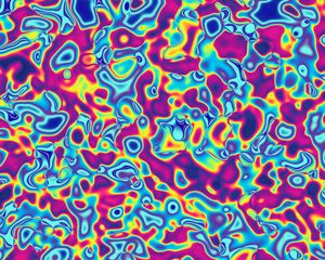 Preview wallpaper ripple, motley, colorful, spots, abstract