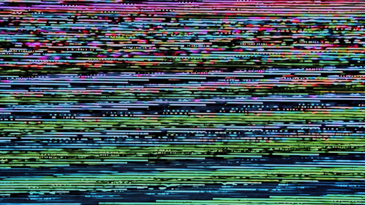 Wallpaper ripples, distortion, glitch, interference, digital noise