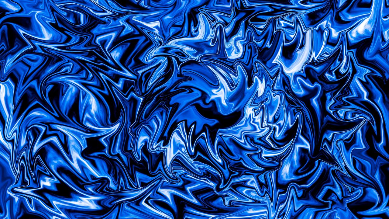 Wallpaper ripples, wavy, blue, liquid, abstraction