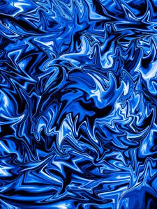 Preview wallpaper ripples, wavy, blue, liquid, abstraction