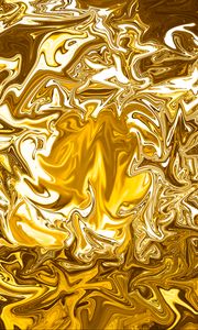 Preview wallpaper ripples, wavy, golden, surface, abstraction