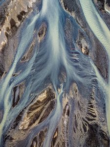 Preview wallpaper river, aerial view, nature