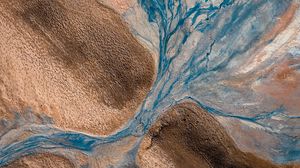 Preview wallpaper river, banks, nature, aerial view