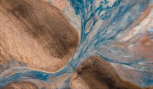 Preview wallpaper river, banks, nature, aerial view