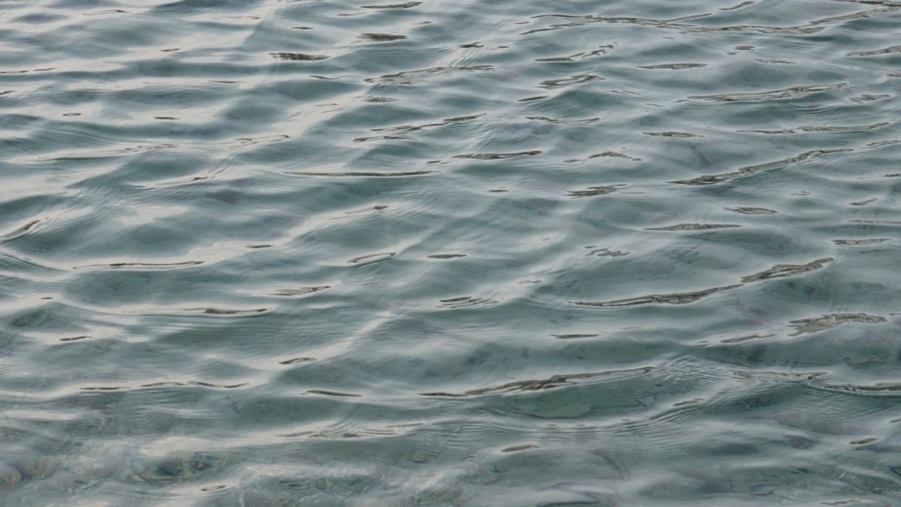 Wallpaper river, bottom, pebbles, ripples, waves