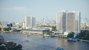 Preview wallpaper river, buildings, city, view