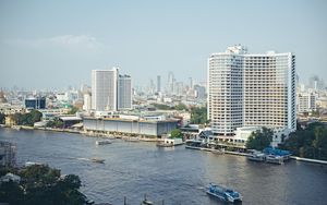 Preview wallpaper river, buildings, city, view
