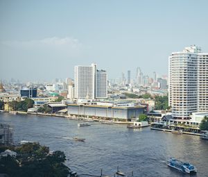 Preview wallpaper river, buildings, city, view