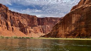 Preview wallpaper river, canyon, relief, nature