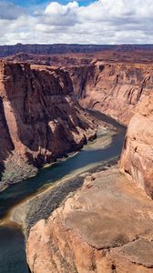 Preview wallpaper river, canyon, rocks, landscape