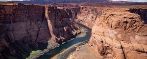 Preview wallpaper river, canyon, rocks, landscape