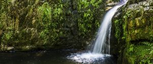Preview wallpaper river, cascade, grass, nature