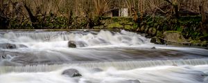 Preview wallpaper river, cascade, stones, landscape, nature