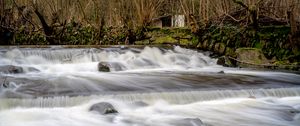 Preview wallpaper river, cascade, stones, landscape, nature