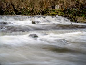 Preview wallpaper river, cascade, stones, landscape, nature