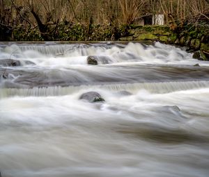 Preview wallpaper river, cascade, stones, landscape, nature