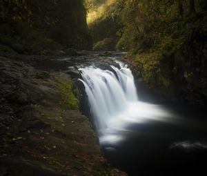 Preview wallpaper river, cascade, trees, nature