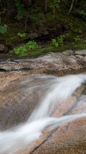 Preview wallpaper river, cascade, water, long exposure