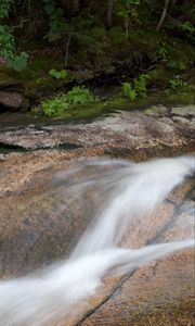 Preview wallpaper river, cascade, water, long exposure