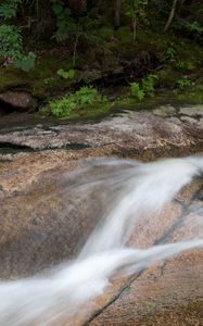 Preview wallpaper river, cascade, water, long exposure