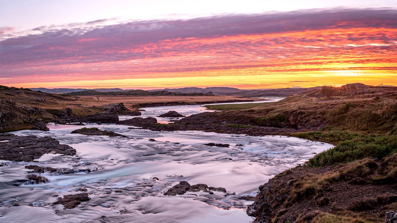 Wallpaper river, coast, landscape, nature