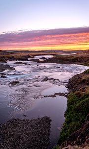 Preview wallpaper river, coast, landscape, nature