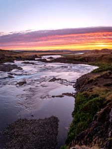 Preview wallpaper river, coast, landscape, nature