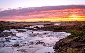 Preview wallpaper river, coast, landscape, nature