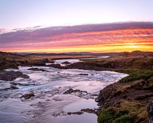 Preview wallpaper river, coast, landscape, nature